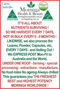 Moringa Australia. Harvests every 7 days